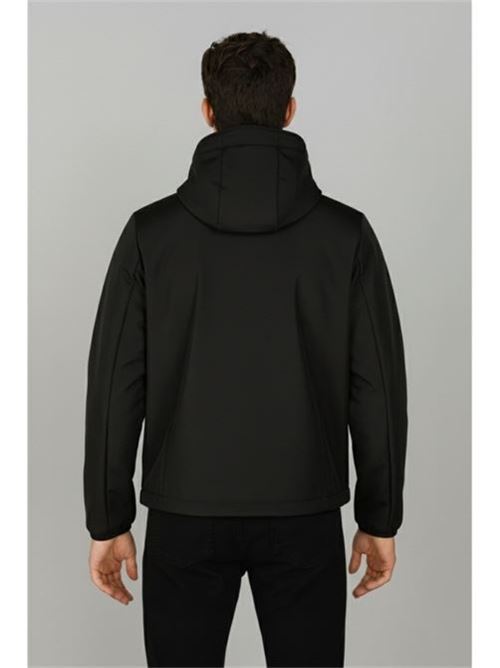 GIUBB. CAPP ZIP SOFTSHELL PILE MARKUP | MK24010/NERO N